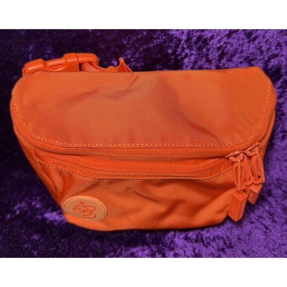 BABOON TO THE MOON Belt Bag Fanny Pack Crossbody Orange Nylon Canvas - Picture 2 of 11